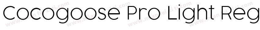 Cocogoose Pro Light Regular字体转换